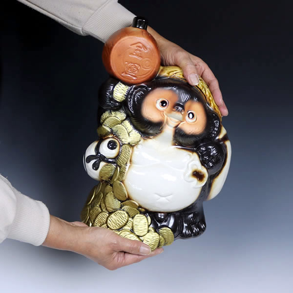 【今だけ限定15%OFFクーポン】信楽焼 狸 信楽焼たぬき 縁起物タヌキ 陶器タヌキ たぬき置物 やきもの しがらきやき 焼き物 狸 タヌキ 信楽 たぬき 大黒 ta-0341 [3]