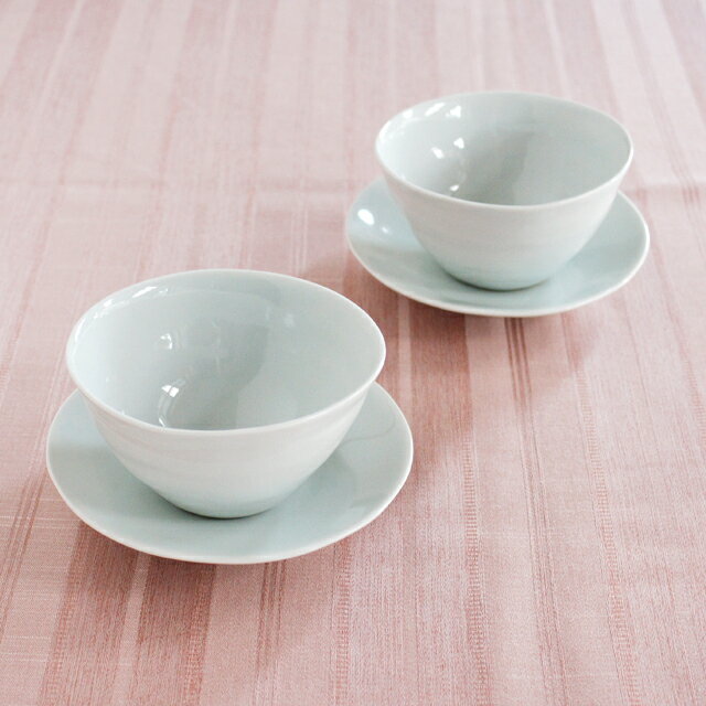 【波佐見焼】【陶房青】【磁器】【白磁】【普段使いの食器】【上質な器】【ギフト】白亜　ペア5寸皿＆フリ