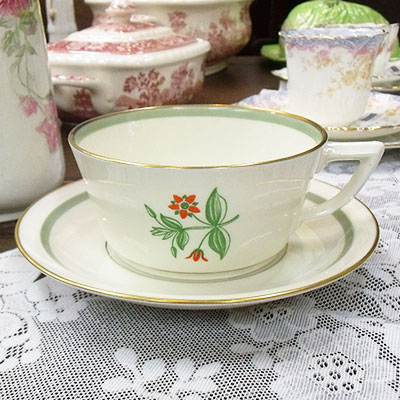 アンティーク食器　ロイヤル・コペンハーゲン　ティーカップ　カップ＆ソーサー　1960年頃のサムネイル