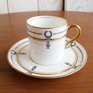 アンティーク デミタス コーヒーカップ&ソーサー aynsley エインズレイ 1905-1925年頃 ヴィンテージ 食器 陶磁器 キッチン雑貨 テーブルウェア ティ—セット 茶器