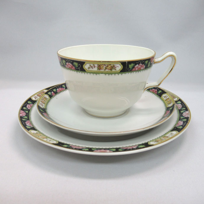 アンティーク カップ&ソーサー Noritake オールドノリタケ 英国輸出用 1906-1925年頃 ヴィンテージ 食器 陶磁器 キッチン雑貨 テーブルウェア ティ—セット 茶器