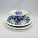 アンティーク トリオ カップ&ソーサー copeland spode コープランドスポード Old Sarem 1940-1964年頃 ヴィンテージ 食器 陶磁器 キッチン雑貨 テーブルウェア ティ—セット 茶器