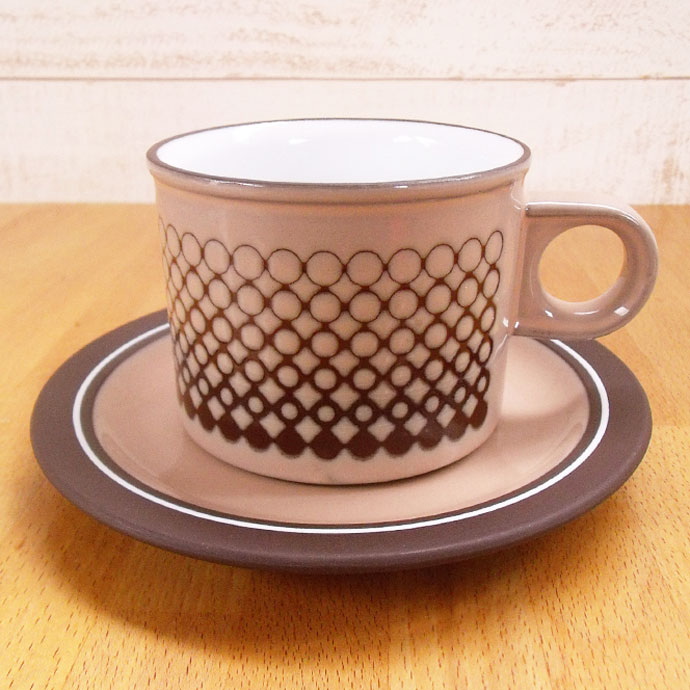 ◆アンティーク食器・陶器　ホーンジー（Hornsea）　コーヒーカップ／コーラル(CORAL) 1980年　希少品◆のサムネイル