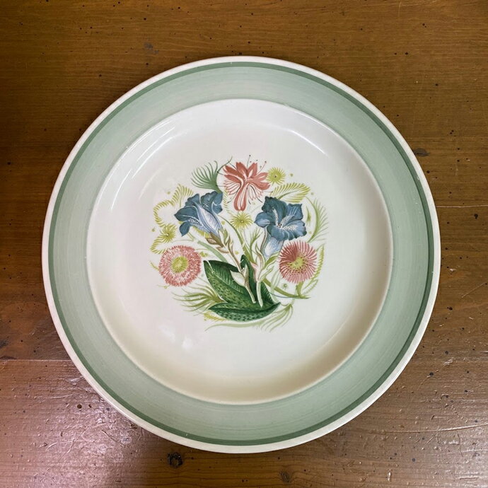 アンティーク プレート susie cooper スージークーパー blue gentian ブルージェンション 1932-64年頃 ヴィンテージ 食器 陶磁器 キッチン雑貨 テーブルウェア 大皿 丸型のサムネイル