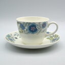 ヴィンテージ ティーカップ&ソーサー Wedgwood ウェッジウッド Cementine クレメンタイン 1969-1987年 アンティーク 食器 陶磁器 キッチン雑貨 テーブルウェア ティーセット 茶器 コーヒー