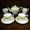 ◆アンティーク食器・陶磁器オールドノリタケ（Noritake) Tea for Twoポット・カップ・シュガーボウル・ミルクジャグセット1910-1941年頃／英国輸出用製品