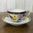 アンティーク カップ&ソーサー Noritake オールドノリタケ マルキ印 英国輸出用 1906-1925年頃 ヴィンテージ 食器 陶磁器 キッチン雑貨 テーブルウェア ティ—セット 茶器