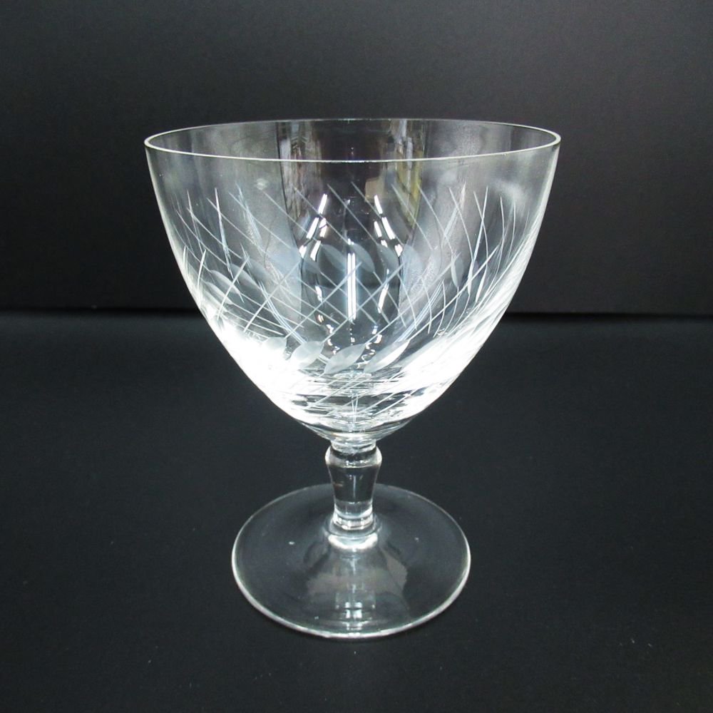 アンティーク ドルチェ シャンパングラス ハンドカット ヴィンテージ キッチン 欧州雑貨 テーブルウェ..