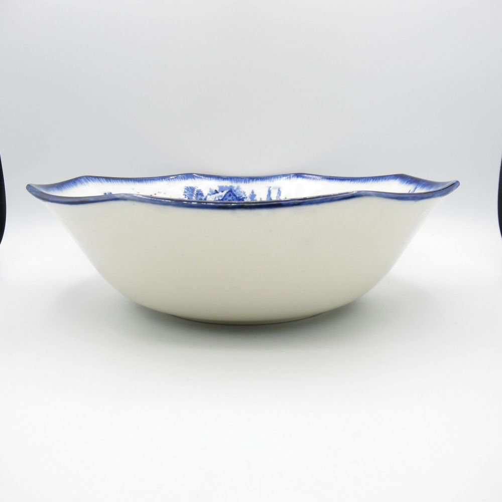 アンティーク サラダボウル 大皿 Royal Doulton ロイヤルドルトン Norfolk ノーフォーク 1912年 ヴィンテージ キッチン 欧州雑貨 テーブルウェア 食器 深皿 中皿 陶磁器