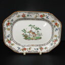 アンティーク プレート 大大皿 Copeland Spode コープランド・スポード 一部ハンドペイント 1913年頃 ヴィンテージ キッチン 欧州雑貨 テーブルウェア 長角皿 八角 陶磁器