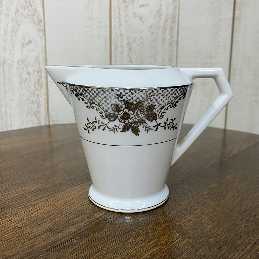 アンティーク ミルクジャグ Noritake オールドノリタケ 英国輸出用 マルキ印 1911-1941年頃 ヴィンテージ 食器 陶磁器 キッチン雑貨 テーブルウェア ティ—セット 茶器 クリーマー