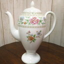 ヴィンテージ ティーポット Wedgwood ウェッジウッド Brocade ブロケード 1983-1987年頃 アンティーク 食器 陶磁器 キッチン雑貨 テーブルウェア ティ—セット 茶器 コーヒーポット(3)