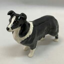 ヴィンテージ フィギュア ボーダーコリー 犬 Beswick ベズウィック イギリス 1955-1972年頃 アンティーク 置物 インテリア 雑貨 陶磁器 動物