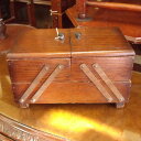 アンティーク 木製 ソーイングボックス ヴィンテージ 裁縫 アイテム インテリア 雑貨 裁縫箱