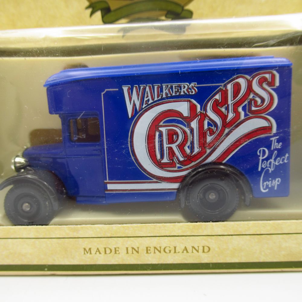 ヴィンテージ ミニカー LLEDO レド Dennis 1934 Parcels Van WALKERS ウォーカーズ ポテトチップス 1970-1980年頃 英国製 アンティーク トイ おもちゃ 模型 企業広告 レトロ 2