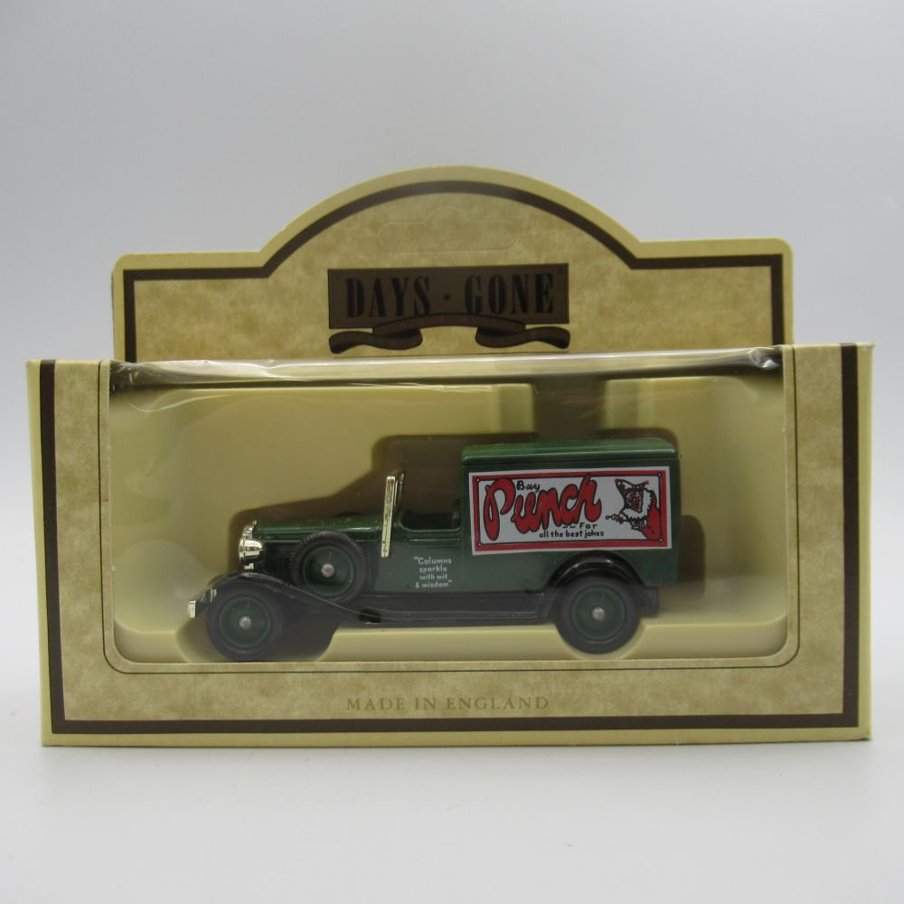 ヴィンテージ ミニカー 1933 Packard Town Van パッカード タウンバン Punch コミックス LLEDO 英国製 80年代 アンティーク トイ おもちゃ 模型 オブジェ 外車 クラシックカー レトロ 企業広告 イギリス