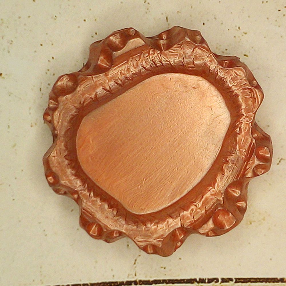 アンティーク ボタン アールデコ 大きめ 37mm 1930年頃 ヴィンテージ ソーイング 裁縫 手芸 雑貨 かわ..