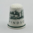 ヴィンテージ ボーンチャイナ製 シンブル Windsor Castle ウィンザー城 イギリス アンティーク インテリア 欧州雑貨 裁縫 手芸 ソーイング 指貫 コレクション レトロ スーベニア 英国王室