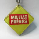 アンティーク ブルボン キーホルダー MILLIAT FRERES パスタメーカー 1960年頃 ヴィンテージ インテリア 雑貨 ノベルティグッズ フレンチ 食品 セントクリストファー