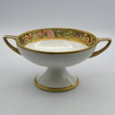 【訳あり】 アンティーク コンポート Noritake オールドノリタケ 金盛り ハンドペイント 英国輸出用 マルキ印 1906-1925年頃 ヴィンテージ イ...