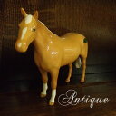 ヴィンテージ フィギュア 栃栗毛 馬 Beswick ベズウィック イギリス 1948-1954年頃 シールつき アンティーク 置物 インテリア 雑貨 陶磁器 動物