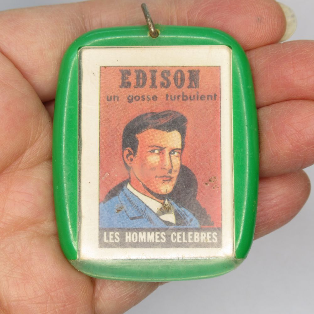 アンティーク ブルボン キーホルダー LA MAISON DU CAFE コーヒー エジソン ヴィンテージ 欧州雑貨 キ..