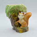 【訳あり】 ヴィンテージ フィギュア 花瓶 リス Eastgate Pottery イーストゲート・ポッテリー Fauna ファウナ イギリス 1960-1970年頃 アンティーク インテリア 欧州雑貨 置物 オブジェ フィギュリン 陶磁器 動物 栗鼠