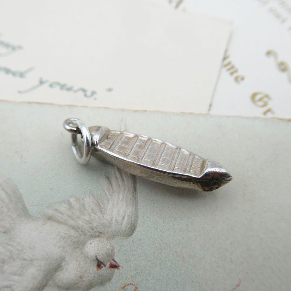 ヴィンテージ ジュエリー チャーム おそらくシルバー925 ボート アンティーク ファッション 欧州雑貨 ..