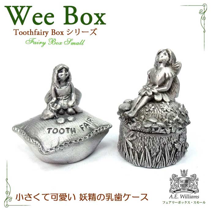 英国製 トゥースボックス 乳歯入れ フェアリー 英国製 A.E.Williams 欧州雑貨 Wee Box 小物入れ ケース お祝い 記念 出産 ベビー キッズ ギフト プレゼント 贈り物 あす楽
