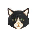 ハンドメイド 木製 ピンバッジ こまり猫 英国製 ベクベクメイクス Bekbek Makes 動物 ピンズ ブローチ おしゃれ かわいい 軽い メール便OK
