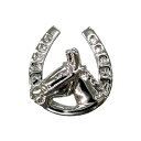 ピンバッジ 馬とホースシュー 英国デザイン Cadogan ファッション 欧州雑貨 アクセサリー スーツ ジャケット コート ピンズ ラペルピン 男性 女性 メ...