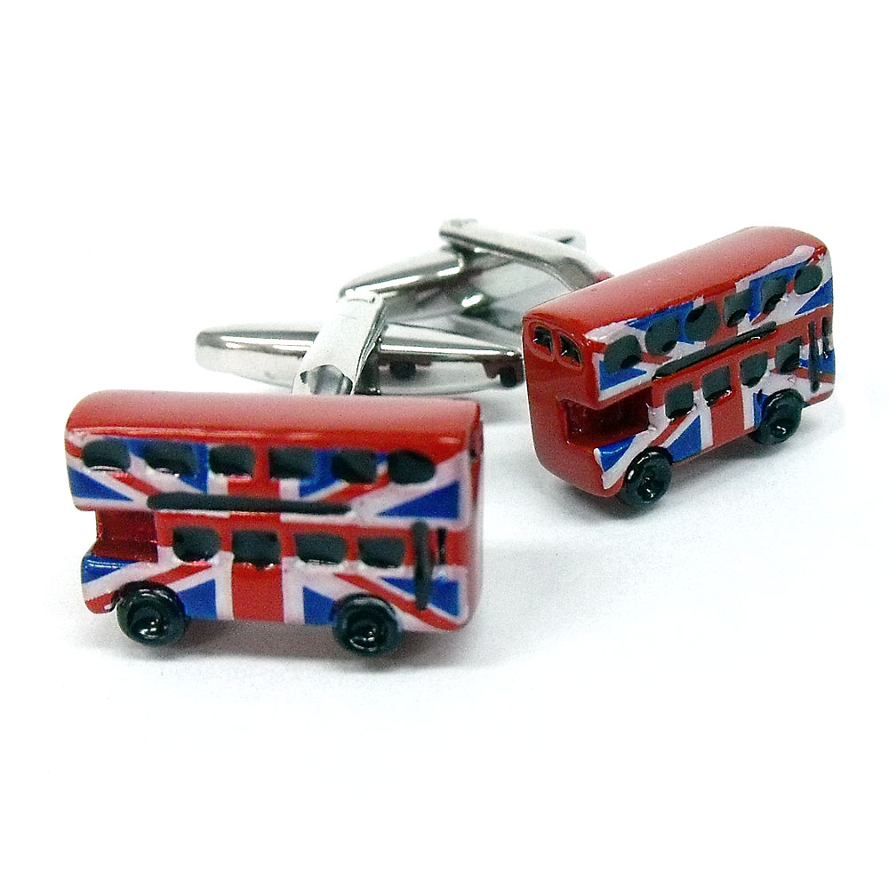 カフスリンクス ロンドンバス 英国 Cadogan スーツ シャツ おしゃれ かわいい 男性 女性 メンズ レディース イギリス 国旗 ユニオンジャック メール便OK