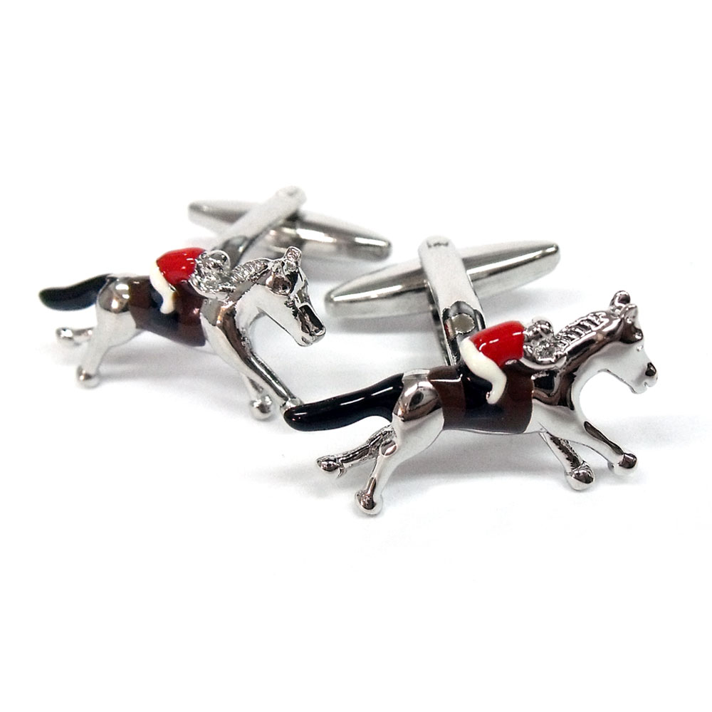 カフスリンクス ジョッキー 英国 Cadogan スーツ シャツ おしゃれ かわいい 男性 女性 メンズ レディース 乗馬 競馬 動物 ホース メール便OK