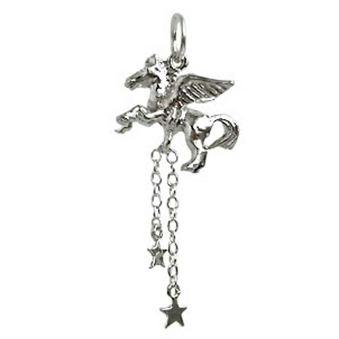 シルバー チャーム ペガサス イギリス製 アクセサリー パーツ ネックレス ブレスレット ピアス スターリングシルバー 925 銀 かわいい ギフト プレゼント...