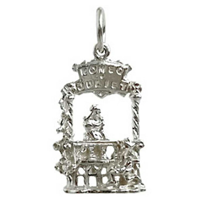 シルバー チャーム シェイクスピア ロミオとジュリエット イギリス製 アクセサリー パーツ ネックレス ブレスレット ピアス スターリングシルバー 925 銀 ...