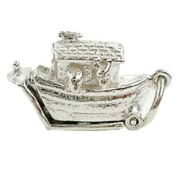 シルバー チャーム ノアの方舟 イギリス製 アクセサリー パーツ ネックレス ブレスレット ピアス スターリングシルバー 925 銀 船 動物 かわいい ギフト...