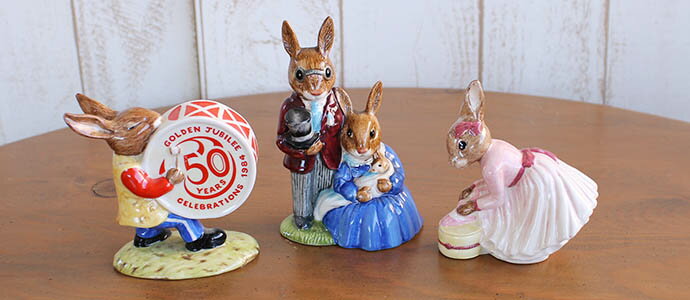 ������ơ��� �ե����奢 Bunnykins �Х˥��� Oompah Band Golden Jubilee Celebration 50 Years �ɥ�ޡ� Royal Doulton �������ɥ�ȥ� �����ꥹ 1984ǯ�� ����ƥ����� ����ƥꥢ �������� ��ʪ ���֥��� ƫ���� ưʪ ������