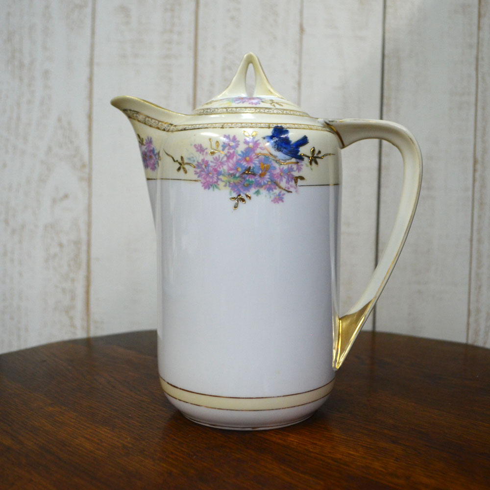 アンティーク ティーポット Noritake オールドノリタケ 金盛 マルキ印 英国輸出用 1906-1925年頃 ヴィンテージ 食器 陶磁器 キッチン雑貨 テーブルウェア ティ—セット 茶器