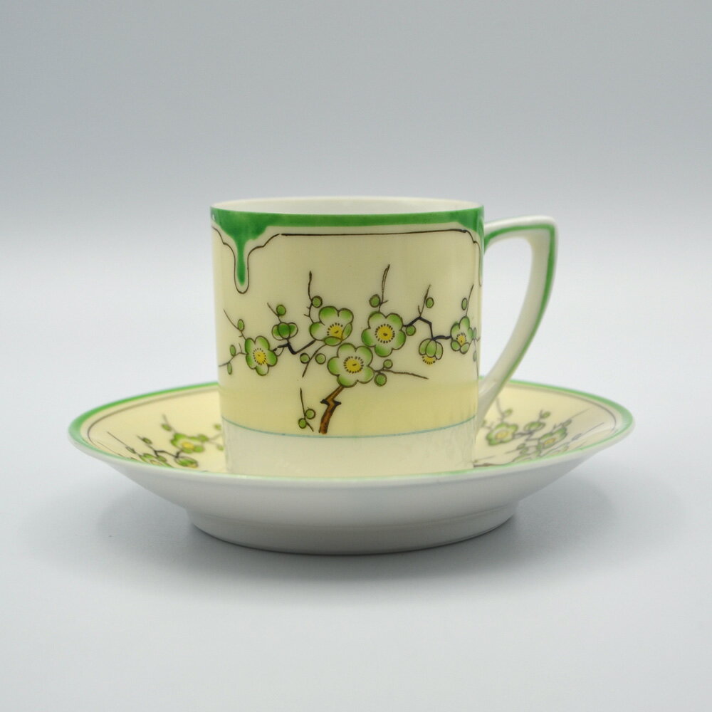 アンティーク デミタス カップ&ソーサー Noritake オールドノリタケ 英国輸出用 1911-1941年頃 ヴィンテージ 食器 陶磁器 キッチン雑貨 テーブルウェア ティ—セット 茶器