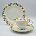 アンティーク トリオ ティーカップ&ソーサー Noritake オールドノリタケ マルキ印 英国輸出用 1906-1925年頃 金盛 ヴィンテージ 食器 陶磁器 キッチン雑貨 テーブルウェア ティーセット 茶器