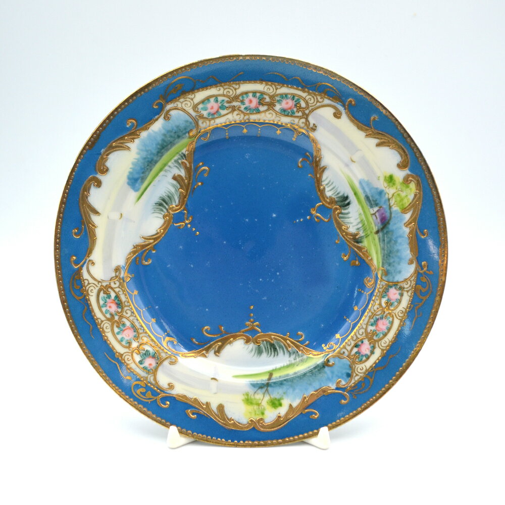 アンティーク プレート 小皿 L&Co. Nippon 金盛り 英国輸出用 日本製 1920年頃 ヴ ...