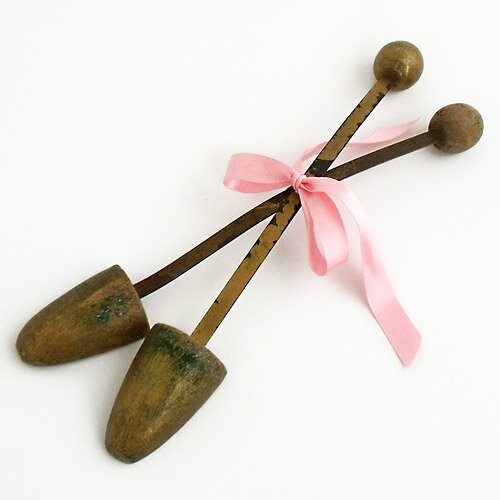 アンティーク 木製 シューキーパー バレエシューズ用 A ヴィンテージ インテリア 欧州雑貨 中古品 靴