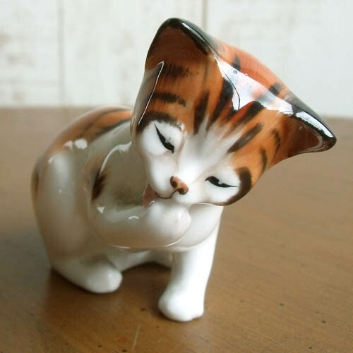 ロイヤルドルトン 三毛猫 置物 アンティーク 雑貨 インテリア Royal Doulton 陶器 ハンドペイント 動物 ねこ ネコ キャット かわいい