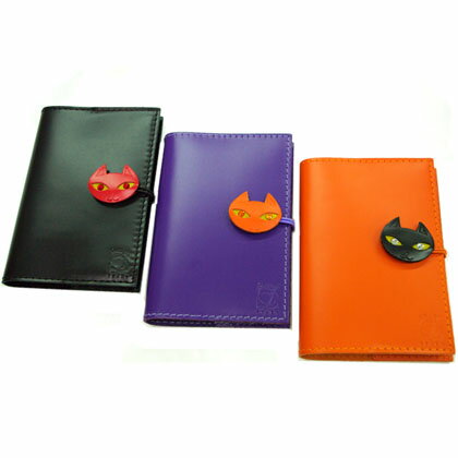 ハンドメイド レザー 手帳カバー 猫 ノート付き イタリア DALLAITI ダライッティ 欧州雑貨 文房具 ステーショナリー おしゃれ 大人 B7 牛革 プレ...