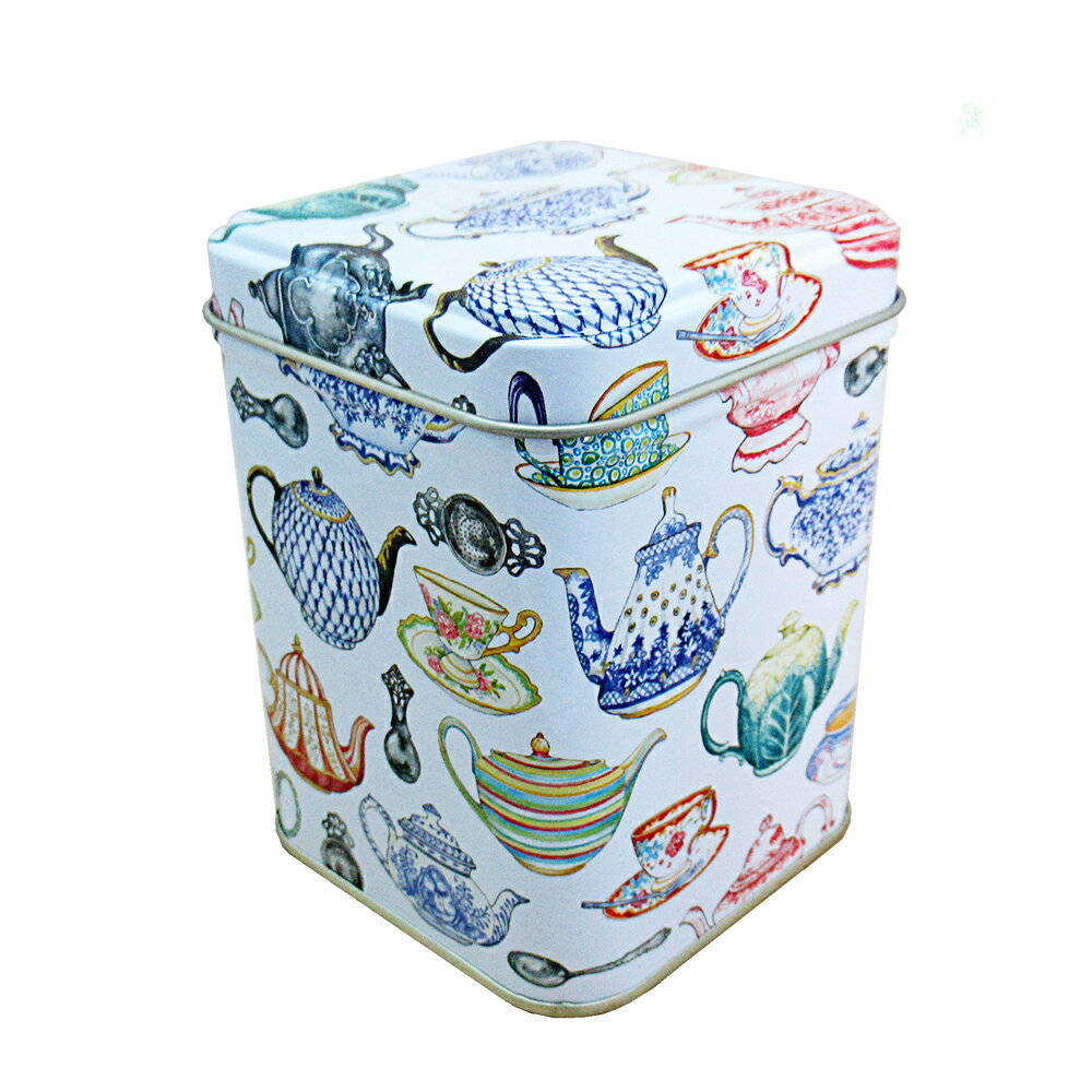 ティーポット柄 ティン缶 英国デザイン Elite Tins インテリア 欧州雑貨 ブリキ缶 おしゃれ かわいい ..