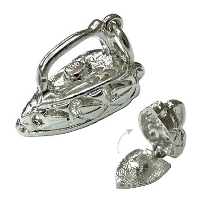 シルバー チャーム アイロン イギリス製 アクセサリー パーツ ネックレス ブレスレット ピアス スターリングシルバー 925 銀 かわいい ギフト プレゼント...