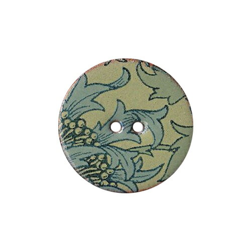 英国製 陶器ボタン 花柄 円形 22mm 二つ穴 ストックウェルセラミックス BF1538 手作り ハンドメイド かわいい メール便OK