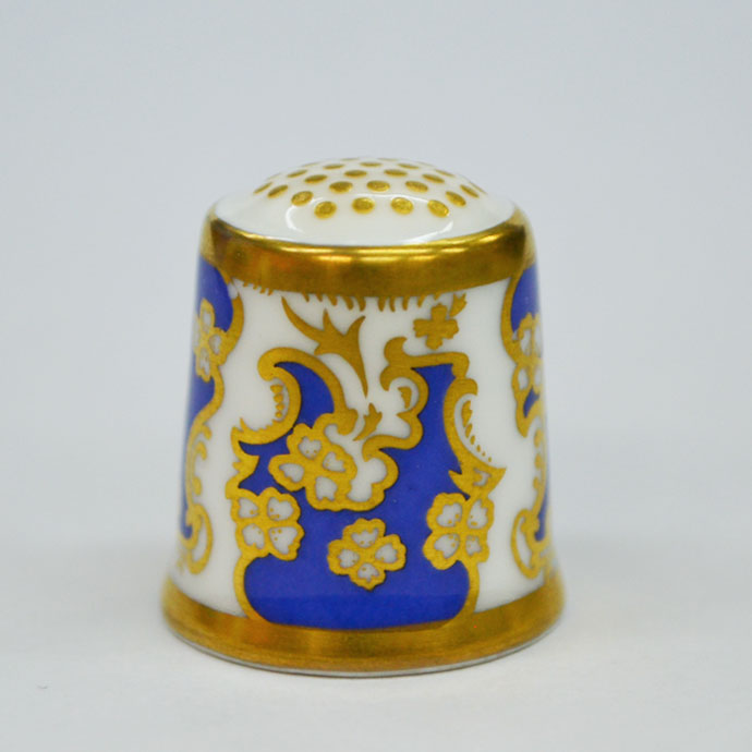 アンティーク シンブル royal crown derby ロイヤルクラウンダービー 1987年頃 The Art Nouveau 1890 ヴィンテージ ソーイング 裁縫 アイテム インテリア 雑貨 かわいい 指貫 指ぬきのサムネイル