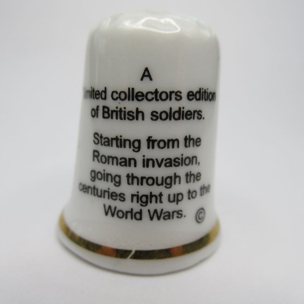 ヴィンテージ ボーンチャイナ製 シンブル British Army Collection ブリティッシュ...