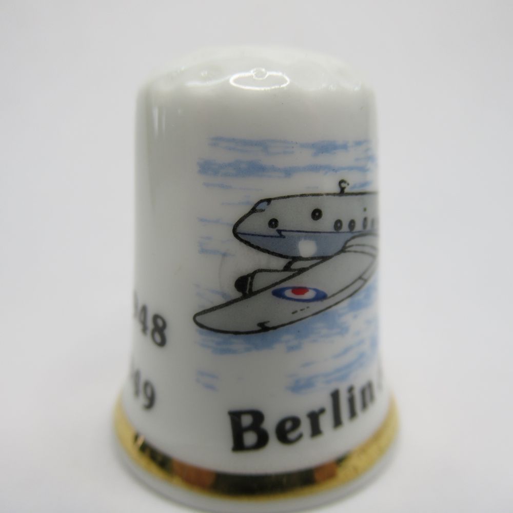 ヴィンテージ ボーンチャイナ製 シンブル The Berlin Aielift ベルリン封鎖 イギリ...